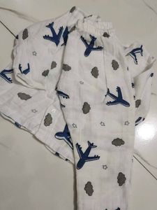 Cute Airplane Print Pajamas