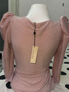 Sparkly Puff Sleeve Top