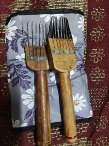 Vintage Wool Carding Tools