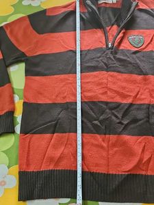 Striped 1/4 Zip Sweater