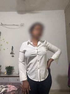 Classic White Button-Up Shirt