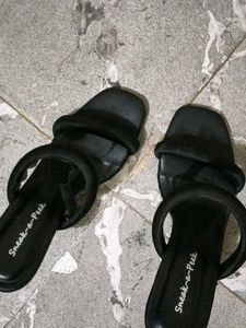 Sneak-a-peak dual strap stilleto heels