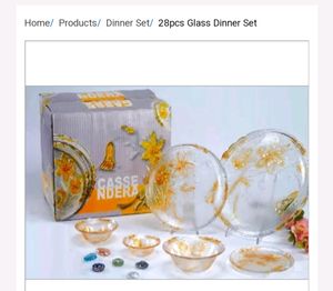 Glass Dinner Set