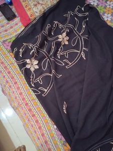 Elegant Black Saree with Blouse