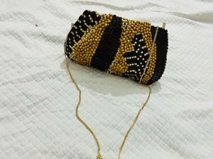 Zara handbag with Gold Chain