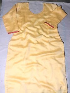 Beautiful Yellow Embroidered Kurta