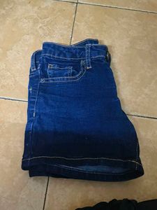 High-Waisted Denim Shorts