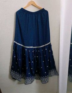 Red Embroidered Kurta Sharara Set