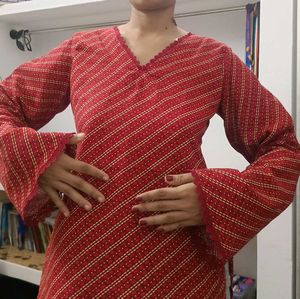 red short kurti