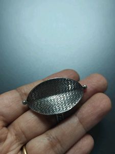 Pure Silver Unique Leaf-Shaped Ring