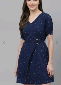 BLUE SINGLE PIECE DRESS