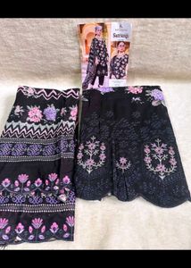 kavyakala Satrangi Black Kurta Set unstiched