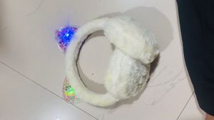 Fluffy Cat Ear Headband with LED Lights