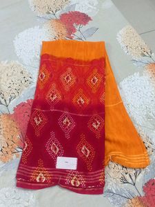 Soft Bhandhej Saree😍