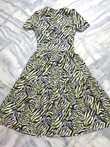 🦓Zebra Print Fit &amp; Flare Dress