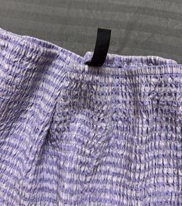 h&amp;m Lavender Gingham Mini Skirt