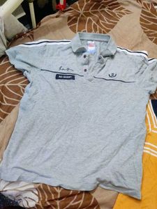 Men's Grey Polo T-Shirt