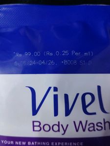 Vivel Lavender+Almond Oil Body Wash