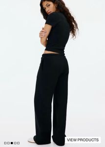 Black Wide Leg Lounge Pants