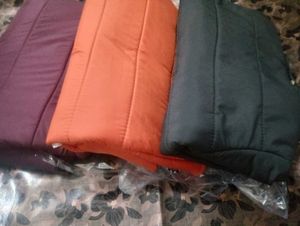 Orange Puffer Jacket with Hood