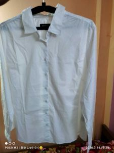Classic White Button-Up Shirt
