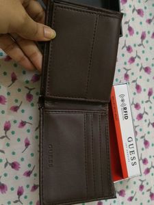 ORIGINAL Guess Brown RFID Blocking Wallet