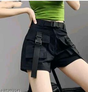 Stylish Black Cargo Shorts