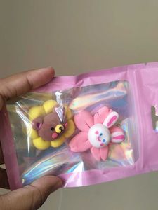 Kawaii Flower Bear &amp; Bunny Charms