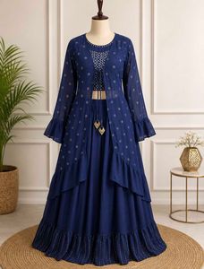 Elegant Blue Lehenga Choli Set