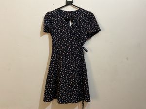 Floral Print Wrap Dress