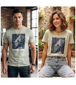 U.S. Polo Graphic Print Men's Crew Neck T-Shirt