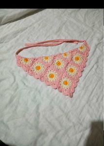 Crocheted Daisy bandana