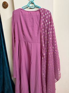 Beautiful Lavender Kurta &amp; legging with Dupatta