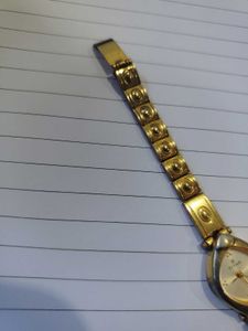 Elegant Gold Tone Women's Watch