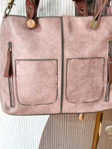 Stylish Pink Handbag with Shoulder Strap