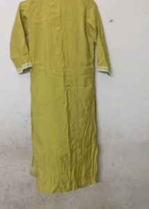 Lime Green Embroidered Kurta Set