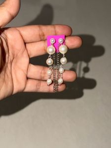 Elegant Pearl Drop Dangle Earrings