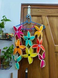 Handmade Crochet Flower Garland