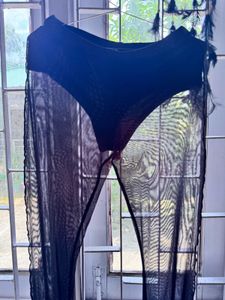 Flared Mesh Pants