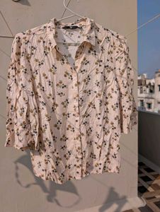 Floral Print Button-Up Shirt