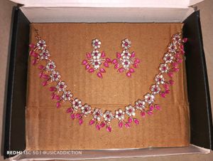 Rose Gold Floral Jewelry Set