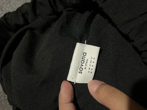 Black Elastic Waist Shorts