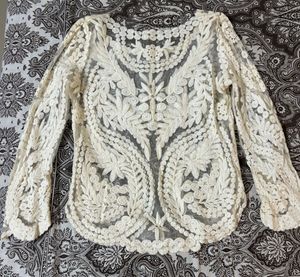 Beautiful Lace Sheer Top