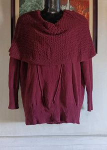 Chic Knit Overlay Sweater