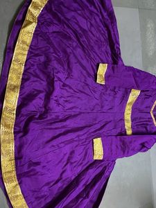 Elegant Purple Anarkali Gown
