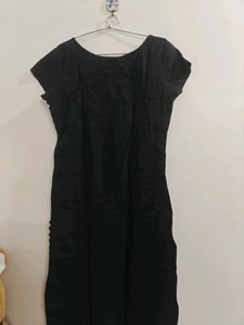 Black &amp; White Striped Kurti