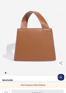 Stylish Brown Woven Handbag