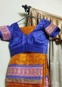 Elegant Ethnic Saree With Blouse