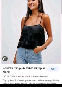 New Imported Fringed Cami Top