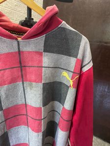 puma plaid hoodie